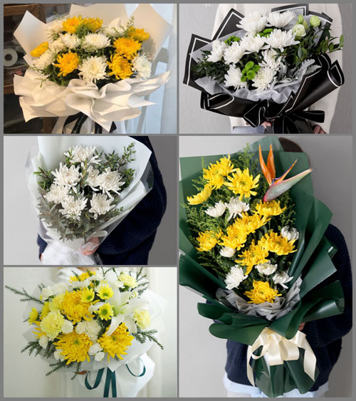 四川阿坝黑水县晴朗乡白事花束代送